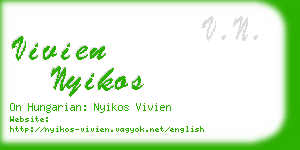 vivien nyikos business card